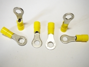  
	Изолированные медные кабельные наконечники 4-6мм², жёлтые, Solar Plus, AB 4665 R 
