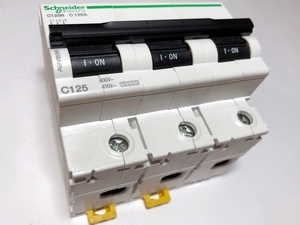  
	Модульный автоматический выключатель 3-фазный, C 125A, Schneider Electric, C120N, A9N18369 
