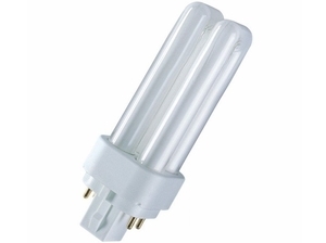  
	Компактная-люминесцентная лампа 10Вт, Osram Dulux® D/E, 10W/830/G24q-1,  4-PIN , 419435 
