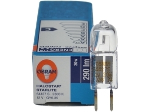  
	Halogeenpirn 20W, 12V, Osram Halostar Starlite, 64427S, 328171 
