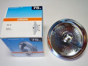  
	Галогенная лампа с алюминиевым отражателем 75Вт, 12B, Osram Halospot, 41840 SP, 011776 
