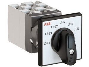  
	Селекторный переключатель 3-полюсный 25A, OC25G06PNBN00NVN30, ABB, 1SCA126657R1001 
