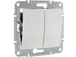 Выключатель двухклавишный скрытой установки Schneider Electric (серия - Sedna), SDN0300121
Выключатель двухклавишный скрытой установки Schneider Electric (серия - Sedna), SDN0300121