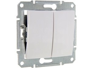  
	Grupilüliti(kahe klahviga) süvispaigaldusega Schneider Electric (sari - Sedna), SDN0300121 
