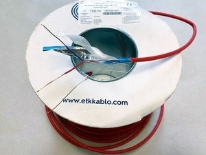  
	Tulekindel kaabel 1 x 2 x 1 mm + 0,8 mm, JE-H(St)H Bd FE180 E90, ETK Kablo A.S. 
