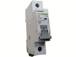  
	Модульный автоматический выключатель 1-фазный, C 20A, Noark, Ex9BN, 100099 
