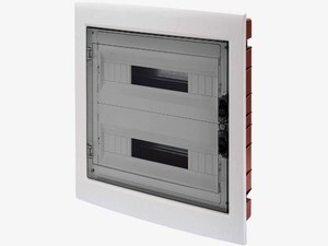 Модульный щит встраиваемый 24 модуля(2x12м), Gewiss, GW40606
Модульный щит встраиваемый 24 модуля(2x12м), Gewiss, GW40606