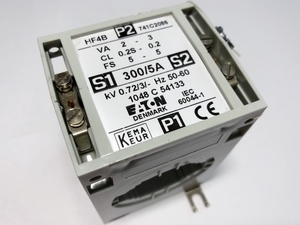  
	Трансформатор тока 300/5A, Eaton, HF4B, 741C2086 
