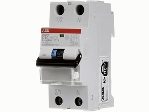  
	Aвтомат тока утечки с автоматическим выключателем 1-фазный, C 10A, 30мA(0,03A), DS201C10A30, ABB, 2CSR255140R1104 
