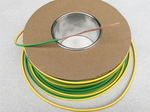  
	 Безгалогенный  медный провод 4 мм², жёлто-зелёный, H07Z-R 
