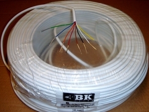  
	 Безгалогенный  сигнализационный кабель 8 x 0,22 мм², CAB8HF/WH/100/ALT 
