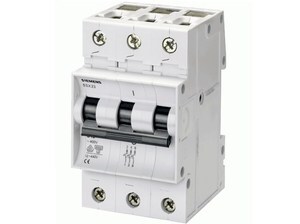  
	Модульный автоматический выключатель 3-фазный, B 32A, Siemens, 5SX23 
