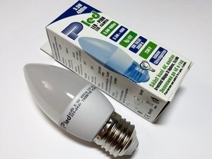  
	Светодиодная лампа 5,5Вт=40Вт, E27, Pled, C37, Pluvo 
