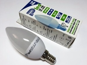 LED lamp 5,5W=40W, E14, Pled, C37, Pluvo
LED lamp 5,5W=40W, E14, Pled, C37, Pluvo