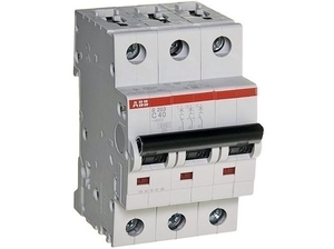  
	Модульный автоматический выключатель 3-фазный, C 40A, ABB, S203-C40, 2CDS253001R0404 
