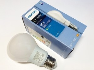  
	Светодиодная лампа 8Вт=60Вт, Philips, 577554, A60, E27 
