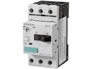  
	Aвтомат защиты электродвигателя 3-фазный 7-10A, Siemens, 3RV1011-1JA10 

