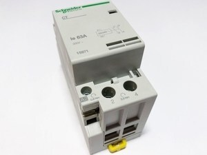 Модульный контактор 2-фазный 63A(43кВт), CT, Schneider Electric, 15971
Модульный контактор 2-фазный 63A(43кВт), CT, Schneider Electric, 15971