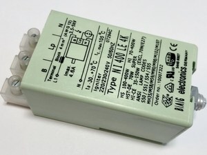 Süütur 35-400 W, NI400LE4K, B.A.G Electronics, 10007322
Süütur 35-400 W, NI400LE4K, B.A.G Electronics, 10007322