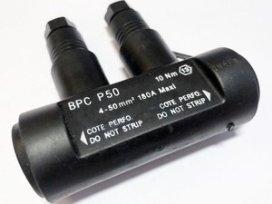  
	Veekindel jätkuklemm 4-50mm², BPC P50, TE Connectivity 
