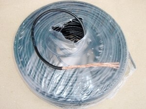  
	 Безгалогенный  медный провод 1,5 мм², чёрный 
