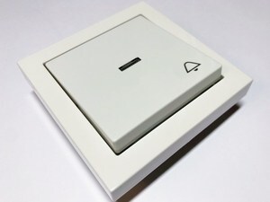  
	Выключатель кнопочный одноклавишный скрытой установки ABB (серия - Impressivo) 
