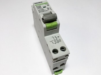 <p>
	Aвтомат тока утечки с автоматическим выключателем 1-фазный C 10A, 30мA(0,03A), Ex9NLE EL, Noark, 111168</p>
