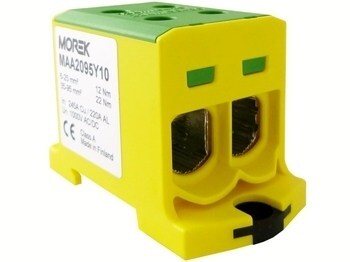 <p>
	Распределительная клемма 95 мм², ж/зел, MAA2095Y10, Morek</p>
