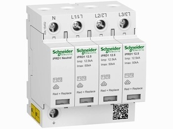 <p>
	Välguvoolukindel liigpingepiirik tüüp 1+2, A9L16482, Schneider Electric, 149022</p>
