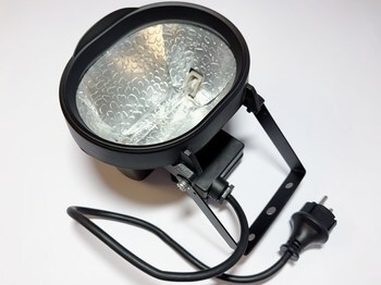 <p>
	Halogeenprozektor max. 500 W, HGV003, must</p>
