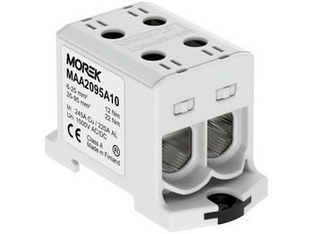 <p>
	Ответвительная клемма 95 мм², серая, MAA2095A10, Morek</p>
