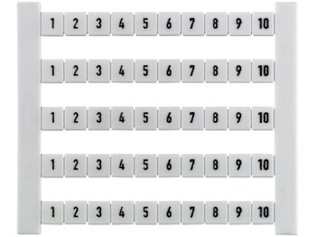 <p>
	Klemmide märgistus DEK 6 FWZ <strong>1-10</strong>, Weidmüller, 0518960001</p>
