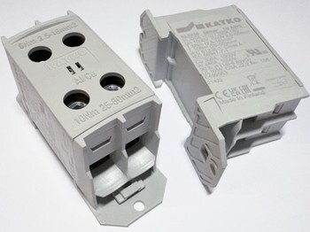 <p>
	Ответвительная клемма 50 мм², серая, KL2X50, Katko, 37828</p>
