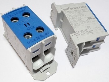 <p>
	Ответвительная клемма 50 мм², синяя, KL2X50N, Katko, 37829</p>
