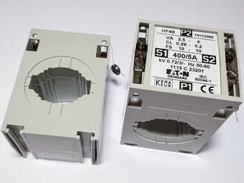 <p>
	Трансформатор тока 400/5A, Eaton, HF4B, 741C2088</p>
