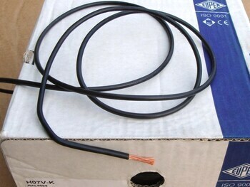 <p>
	Медный провод 6 мм², H07V-K, чёрный, Top Cable</p>
