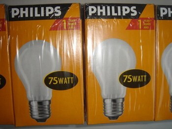 <p>
	Оstan hõõglampe 75 W, Philips, Osram, General Electric, Tungsram, Sylvania</p>
