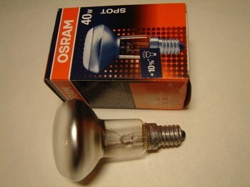 <p>
	Оstan tagapeegelhõõglampe 40 W, Philips, Osram, General Electric, Tungsram, Sylvania</p>
