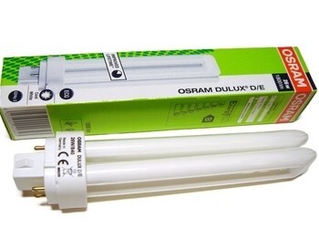 <p>
	Kompakt-luminofoorlamp 26 W, Osram Dulux D/E, 26W/840/G24q-3, <span style="color: #ff0000">4-PIN</span>, 020303</p>
