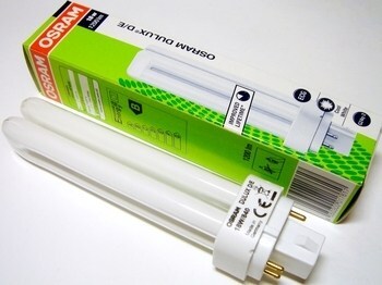 <p>
	Kompakt-luminofoorlamp 18 W, Osram Dulux D/E, 18W/840/G24q-2, <span style="color: #ff0000">4-PIN</span>, 017617</p>

