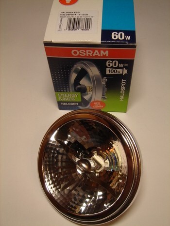 <p>
	Оstan halogeenlampe alumiiniumist reflektoriga 60W, 12V, Philips, Osram, General Electric, Tungsram, Sylvania</p>
