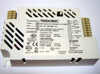 <p>
	Elektrooniline <span style="color: #ff0000">LED</span> trafo <span style="color:#ff0000;">koos avariitoiteallikaga</span> 15W, EM PowerLED 15W Basic CLE NiMh, Tridonic, 89800174</p>
