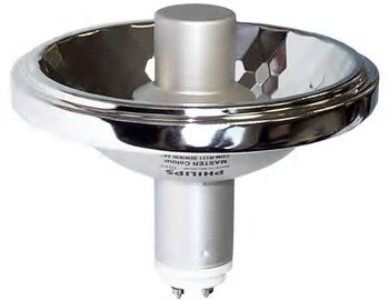 <p>
	Metallhalogeniidlamp 70 W, Philips Mastercolour CDM-R111 70W/830 GX8.5 24D, 207210</p>
