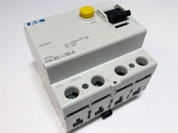 <p>
	Aвтомат тока утечки 3-фазный 63 A, <span style="color:#ff0000;">300мA(0,3A)</span>, Eaton, PFIM-63/4/03-A-MW, 235445</p>
