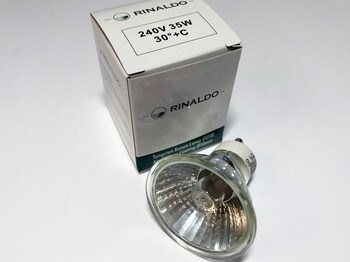 <p>
	Галогенная лампа 35Вт, <span style="color: #ff0000">240B</span>, 30°, Rinaldo</p>
