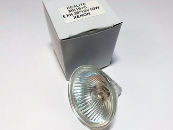 <p>
	Halogeenlamp 50W, 12V, 36°, Realite</p>
