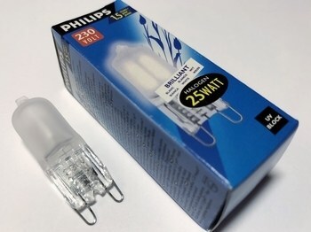 <p>
	Halogeenpirn 25 W, 230V, Philips Clickline, 429544</p>
