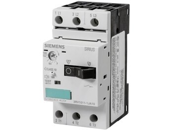 <p>
	Aвтомат защиты электродвигателя 3-фазный 7-10A, Siemens, 3RV1011-1JA10</p>
