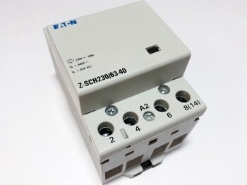 <p>
	Модульный контактор 3-фазный 63A(43кВт), Z-SCH230/63-40, Eaton, 248856</p>
