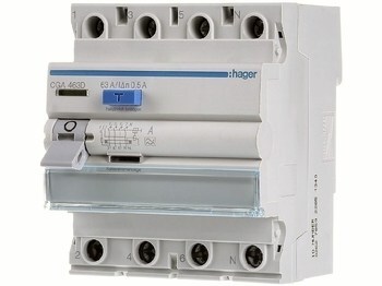 <p>
	Aвтомат тока утечки 3-фазный 63 A, <span style="color:#ff0000;">500мA(0,5A)</span>, Hager, CGA463D, 161026</p>
